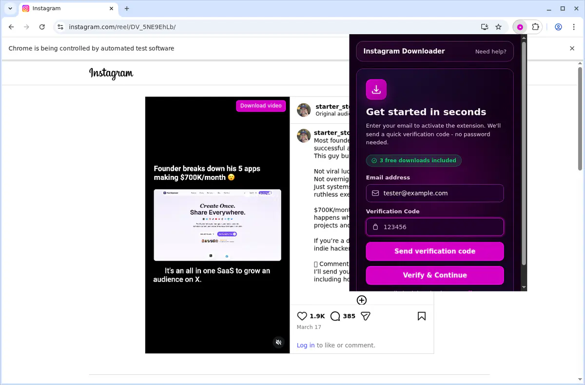 Instagram Video Downloader screenshot 5
